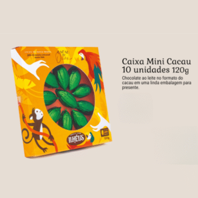 cacau mini - caixa com 10 unidades