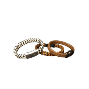 pulseira couro lacre