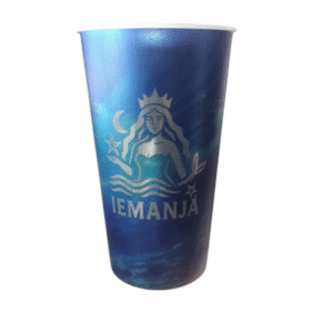 copo metalizado 550ml - iemanjá