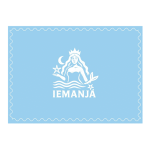 canga premium com elastano - 1,00 x 1,42 - iemanjá imagem